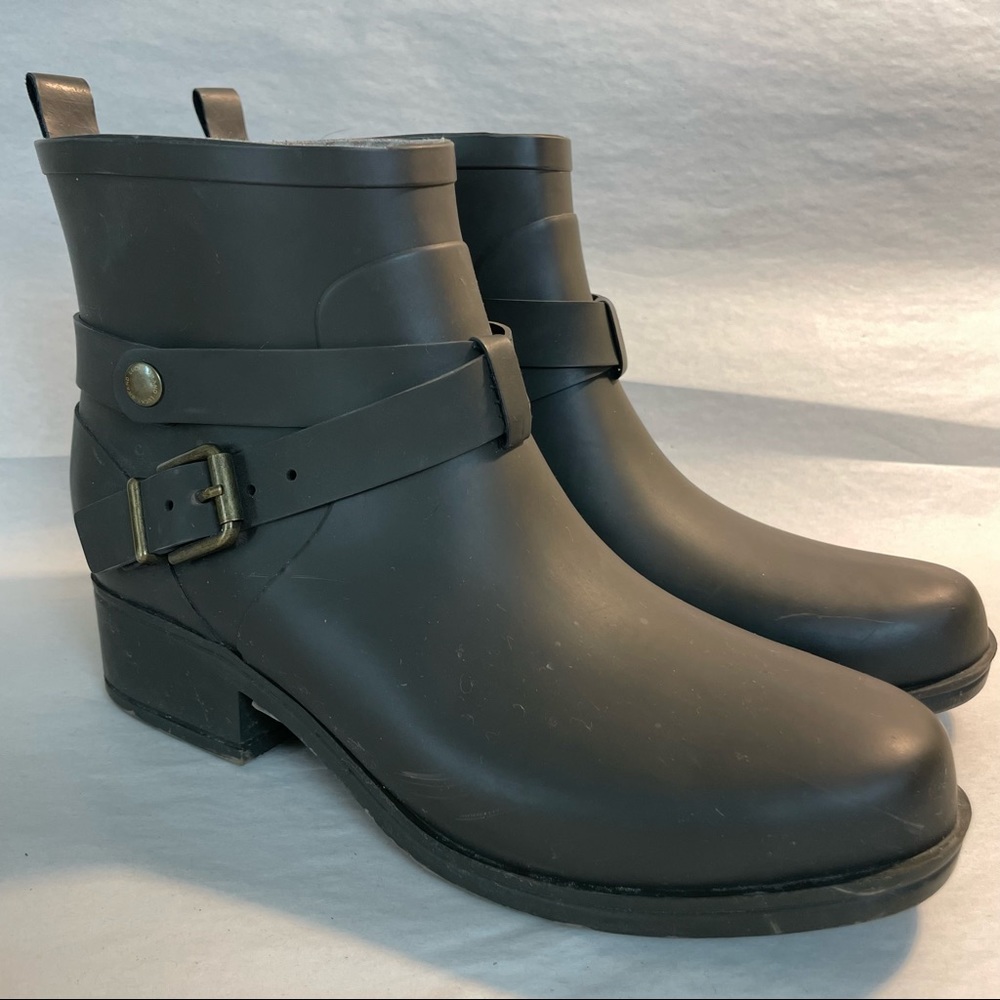 Lucky Brand Black Rain Ankle Boots